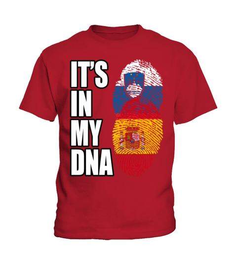 Slovenian And Spaniard Vintage Heritage DNA Flag Kids T-Shirt