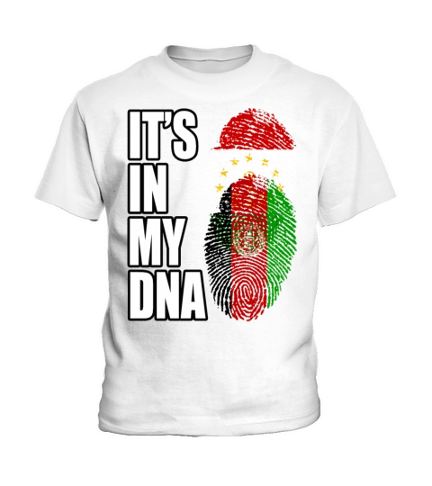 Tajikistani And Afghanistan Vintage Heritage DNA F Kids T-Shirt