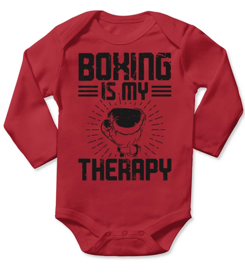 Boxing Vintage Boxing Is My Long Sleeve Baby One-Piece