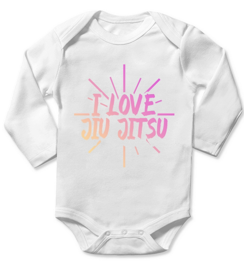 I love Jiu Jitsu Long Sleeve Baby One-Piece