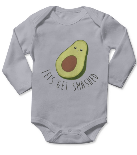 Lets Get Smashed - Avocado funny shirts Long Sleeve Baby One-Piece