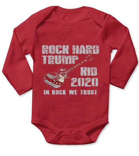 Rock Hard Trump Kid 2020 Long Sleeve Baby One-Piece