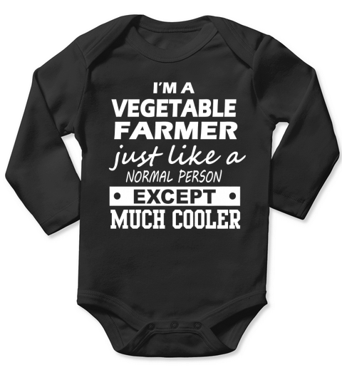 VEGETABLE FARMER Cooler Long Sleeve Baby One-Piece