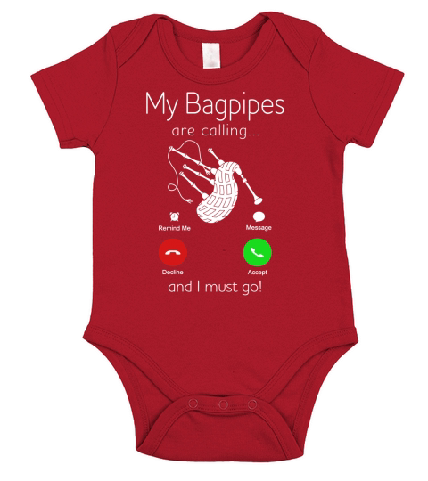 Bagpipes Bagpiper Pipe Band Cornemuses Short Sleeve Baby One-Piece