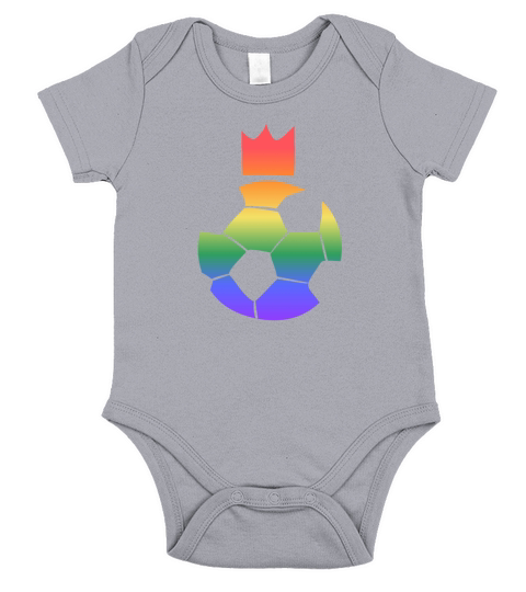 Ball football sport lgbt colors crown Short Sleeve Baby One-Piece
