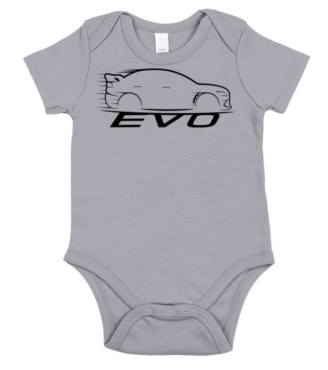 Evo Mitsubishi Evolution Short Sleeve Baby One-Piece