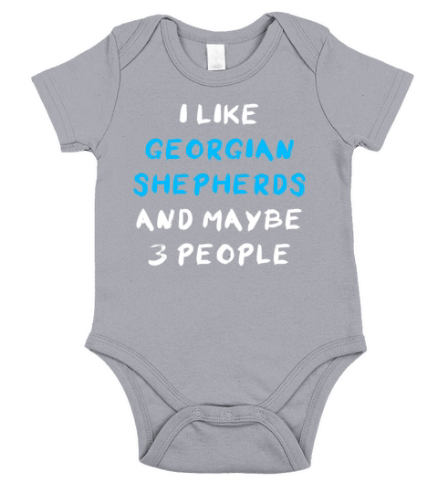 Georgian Shepherd Funny Short Sleeve Baby One-Piece