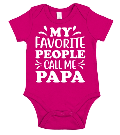 Gift For Papa T Shirt Short Sleeve Baby One-Piece
