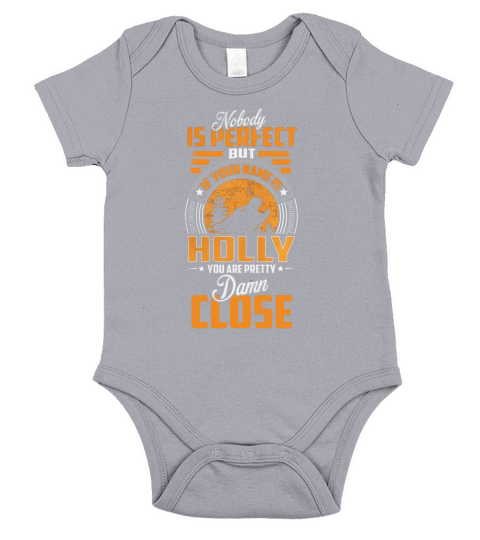 HOLLY Name shirt, HOLLY Funny Name, HOLLY Family Name Gifts T Shirt Short Sleeve Baby One-Piece