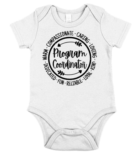 Program Coordinator Vintage Gift Short Sleeve Baby One-Piece