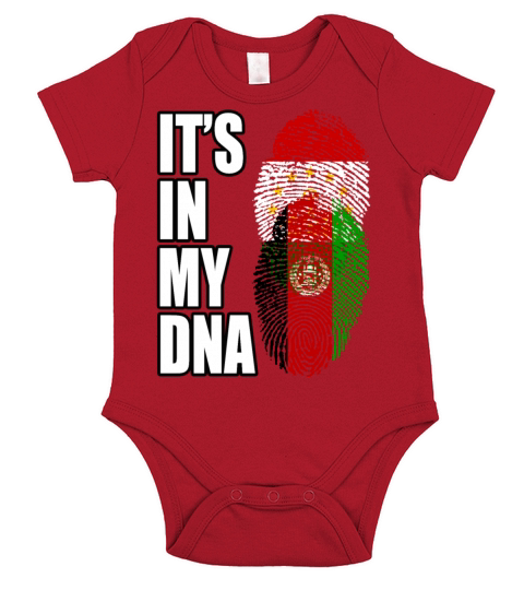 Tajikistani And Afghanistan Vintage Heritage DNA F Short Sleeve Baby One-Piece