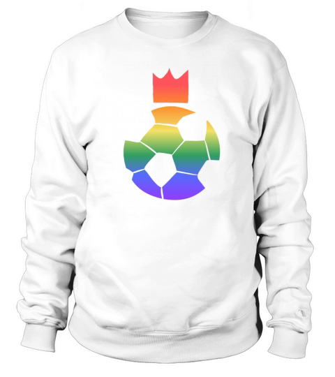 Ball football sport lgbt colors crown Sweatshirt Unisex