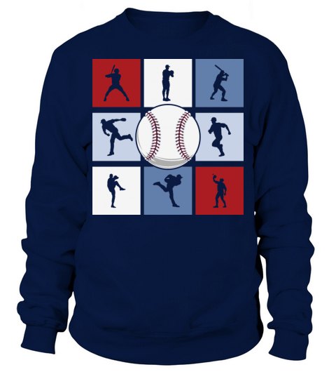 Retro Vintage Baseball Player Lover Sillhoute Sweatshirt Unisex