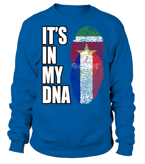 Surinamese And French Vintage Heritage DNA Flag Sweatshirt Unisex