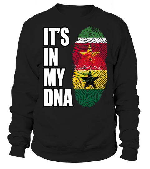 Surinamese And Ghanaian Vintage Heritage DNA Flag Sweatshirt Unisex