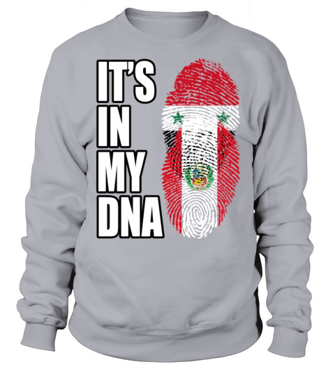 Syrian And Peruvian Vintage Heritage DNA Flag Sweatshirt Unisex