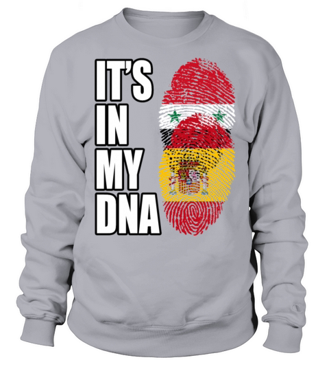 Syrian And Spaniard Vintage Heritage DNA Flag Sweatshirt Unisex
