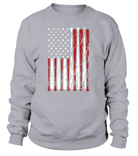 Vintage American Flag Baseball Men Boys Dad 4th July shirt Sweatshirt Unisex