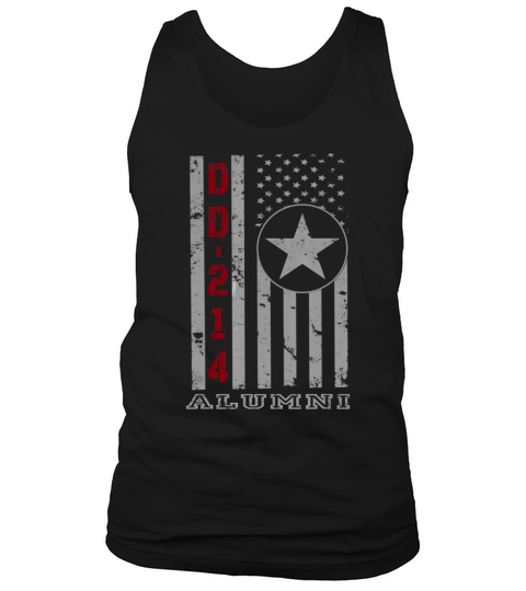 DD-214 Alumni American Flag Vintage Veteran T-Shirt Tank Top Unisex