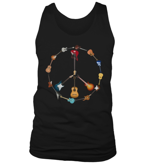 PEACE AND GUITAR SHIRTS Tank Top Unisex
