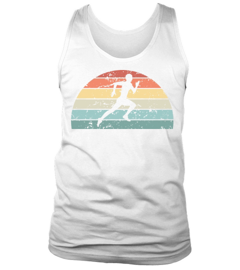 Retro Running Sunset Vintage Runner Sunrise Tank Top Unisex