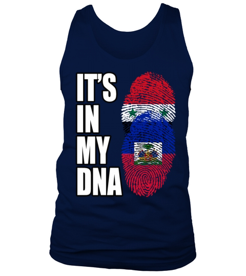 Syrian And Haitian Vintage Heritage DNA Flag Tank Top Unisex