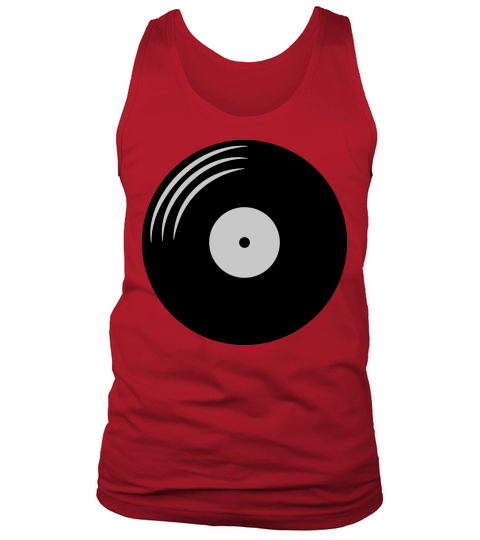 Vinyl record round Tank Top Unisex