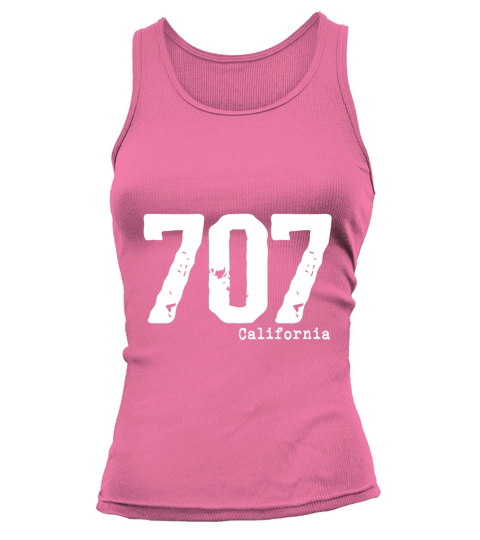 California 707 Area Code Shirt Californian Pride Tank top Woman