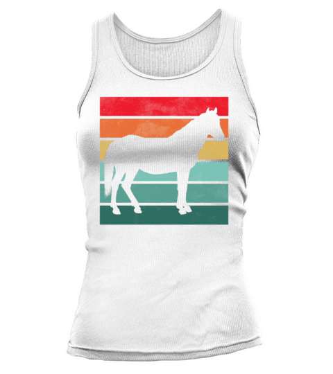 Girls Horse Riding Shirt Vintage Retro Tank top Woman