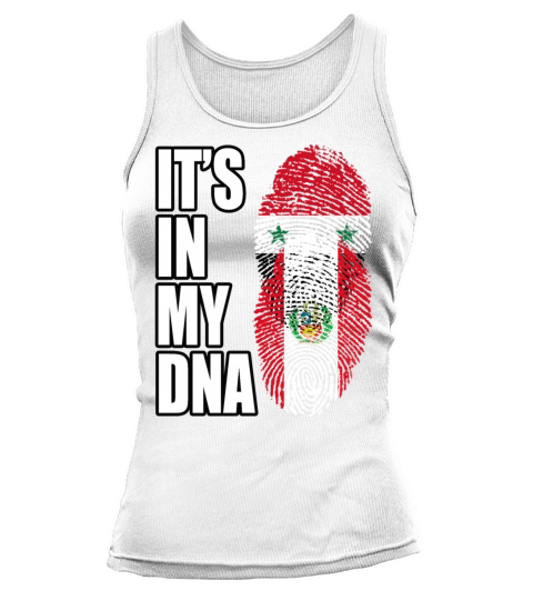 Syrian And Peruvian Vintage Heritage DNA Flag Tank top Woman