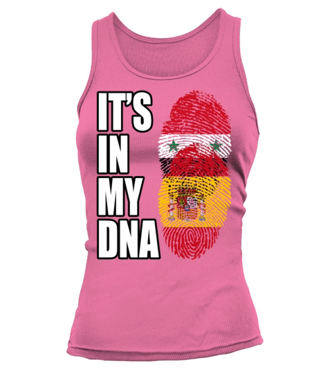 Syrian And Spaniard Vintage Heritage DNA Flag Tank top Woman