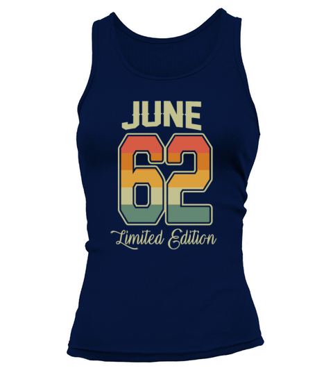 Vintage 60th Birthday June 1962 Sports Gift Tank top Woman