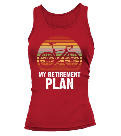 Vintage Retirement Biking Bicycle Rider Tank top Woman