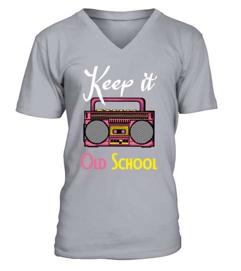 Keep it Oldschool Radio DJ Gift V-Neck T-shirt