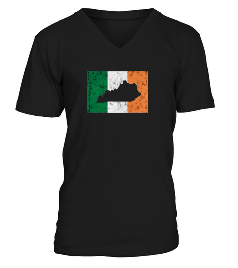 Kentucky Irish Flag - Funny St Patricks Day T Shirts V-Neck T-shirt