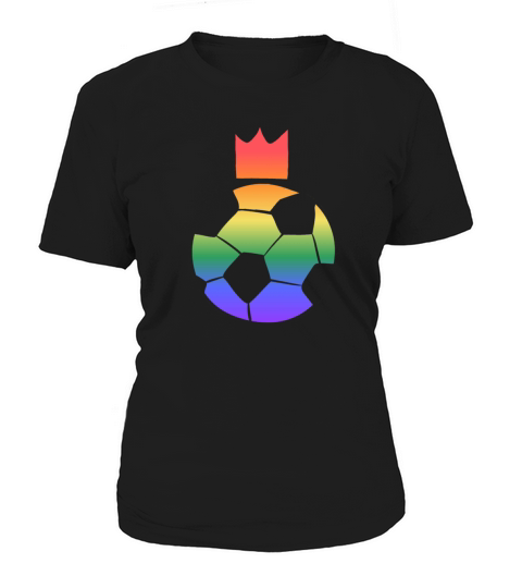 Ball football sport lgbt colors crown Women's T-Shirt