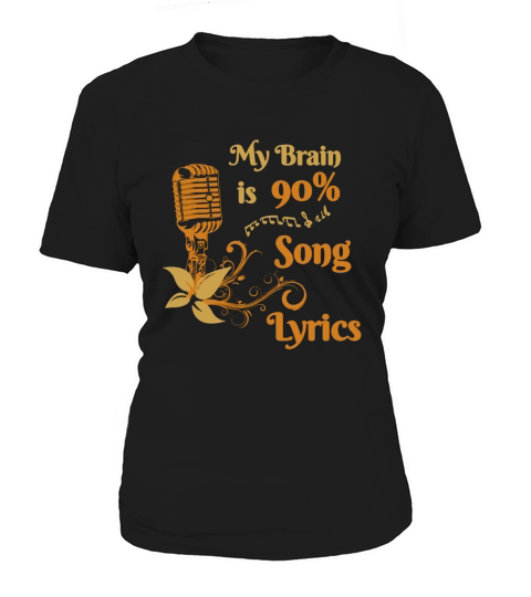 My Brain is 90% Song Lyrics Singing Singers T-Shirt Women's T-Shirt