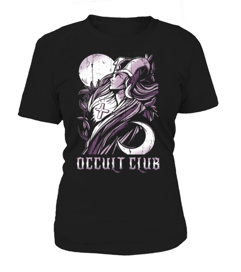 Priestess Tarot Card Occult Club Gothic Women's T-Shirt