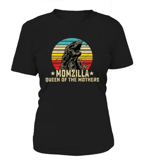 Retro Sunset Momzilla Queen Of The Mothers Gift For Mother’s Day T-Shirt Women's T-Shirt