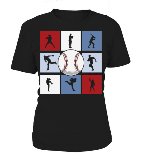 Retro Vintage Baseball Player Lover Sillhoute Women's T-Shirt