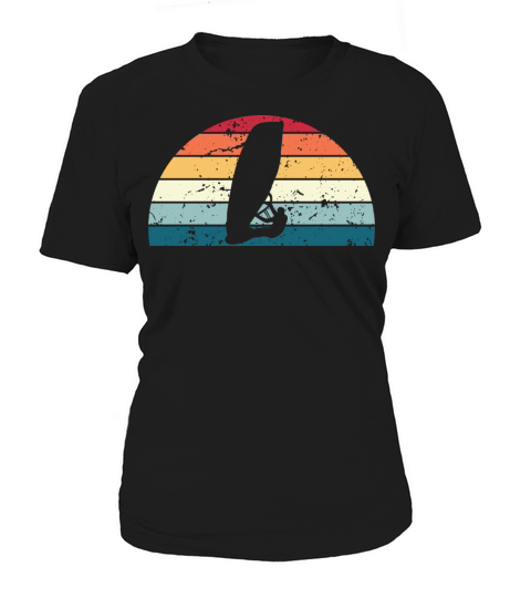 Retro Windsurfing Sunset Vintage surfing Sunrise Women's T-Shirt