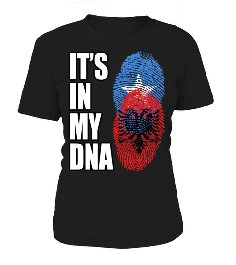 Somali And Albanian Vintage Heritage DNA Flag Women's T-Shirt