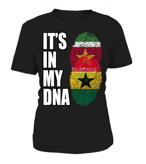 Surinamese And Ghanaian Vintage Heritage DNA Flag Women's T-Shirt
