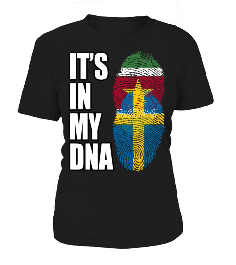 Surinamese And Swedish Vintage Heritage DNA Flag Women's T-Shirt