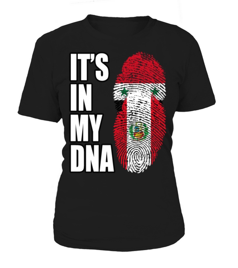Syrian And Peruvian Vintage Heritage DNA Flag Women's T-Shirt
