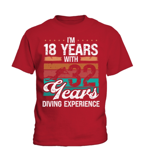 50 Year Old Scuba Diver 32 Years 50th Birthday Kids T-Shirt