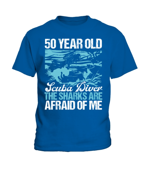 50 Year Old Scuba Diver Scuba Diving 50th Birthday Kids T-Shirt