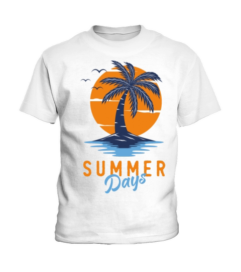 Summer days Vintage Design Kids T-Shirt