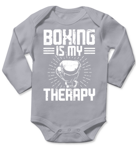 Boxing Vintage Boxing Is My Long Sleeve Baby One-Piece