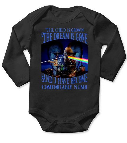 Comfortably Numb lyrics Pink Floyd Delicate Sound of Thunder shirt Long Sleeve Baby One-Piece